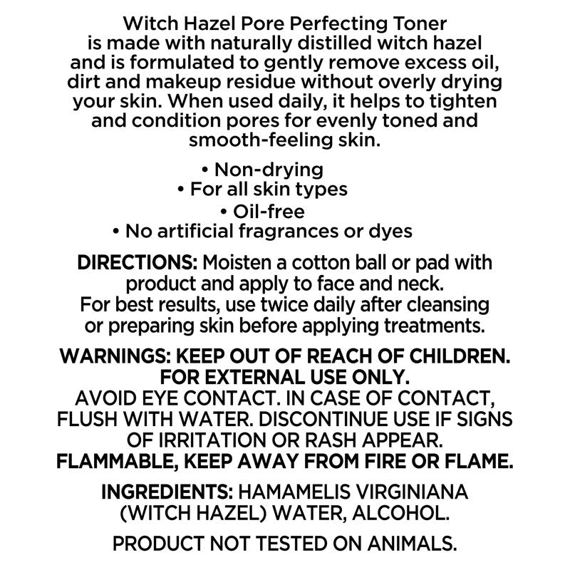 Equate Witch Hazel Pore Perfecting Toner - 16 fl oz, Pack of 3