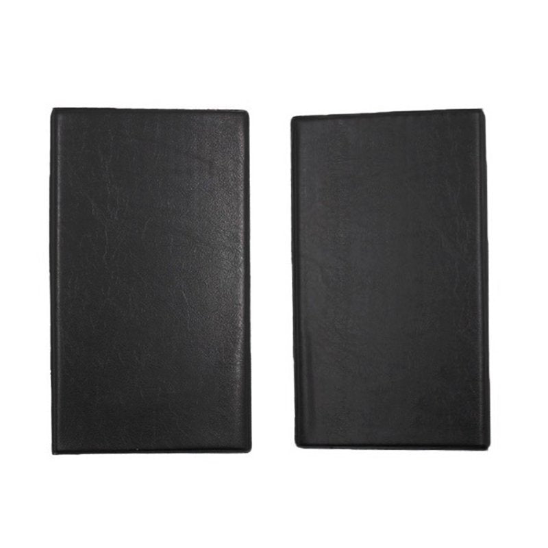 Black Leather Business Card Holder Organizer 120 Capacity PU Credit Card Booklet
