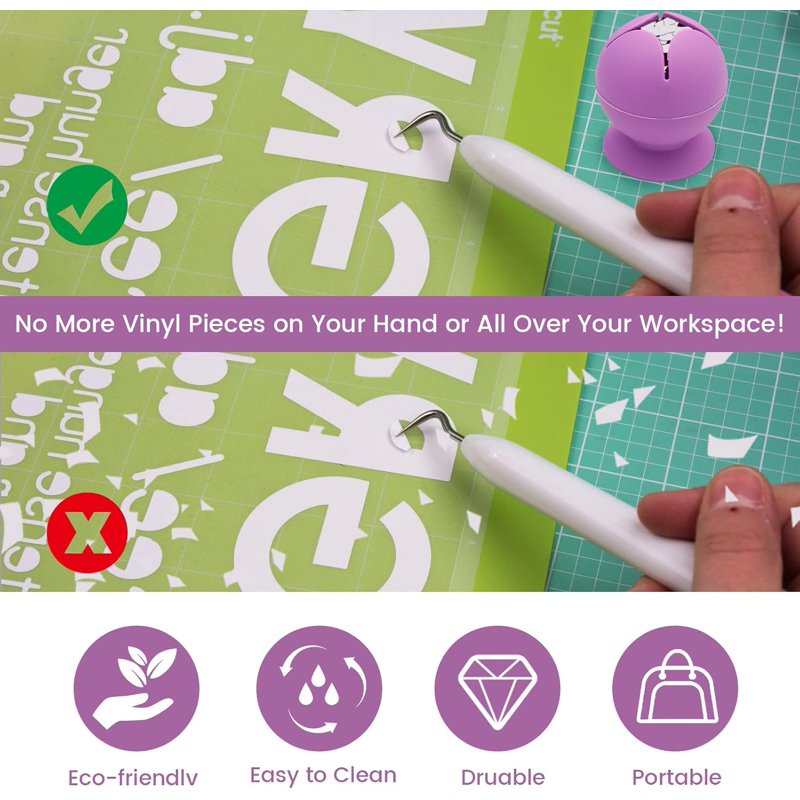 Vinyl Weeding Scrap Collector Silicone Tool for Plotters & Crafting
