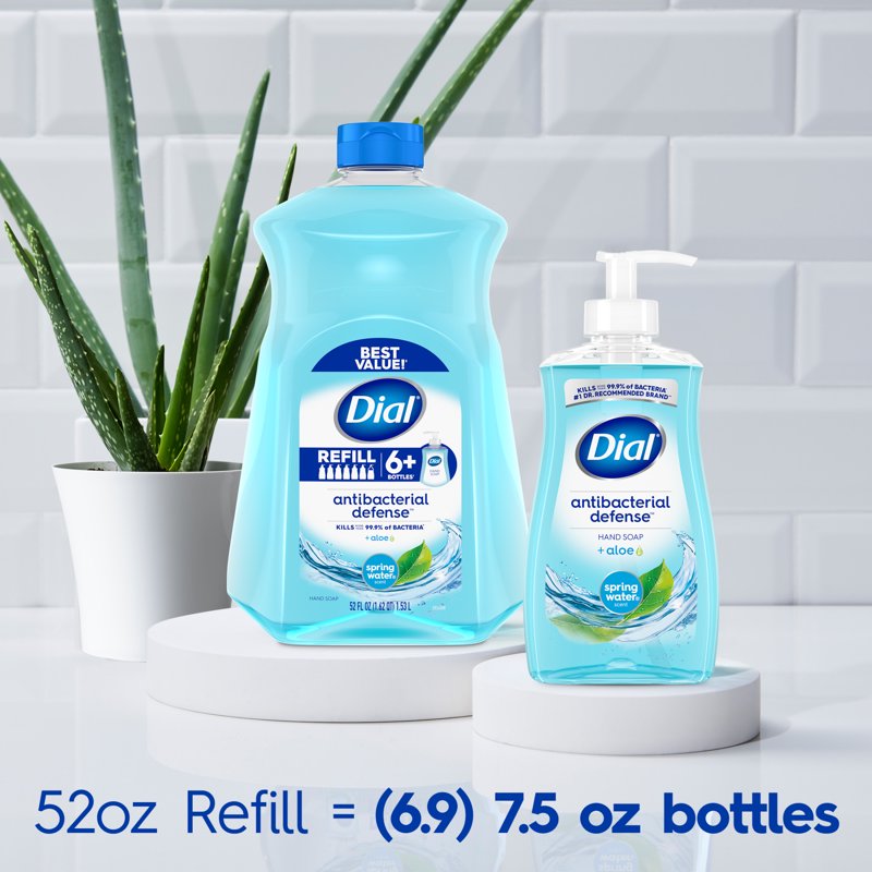Antibacterial Liquid Hand Soap Refill Pack – 52 Fl Oz, Powerfully Kills 99.99% Bacteria