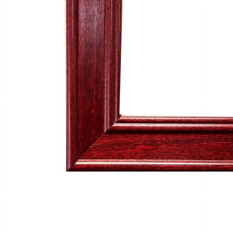 Single Diploma Frame with Double Matting for 8.5x11 Inch Certificates - Cherry Finish