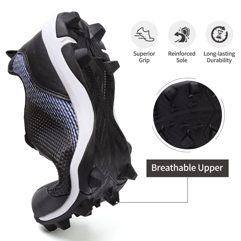 Unisex Lightweight Baseball & Softball Cleats - Non-Slip Athletic Shoes for Outdoor and Indoor Sports