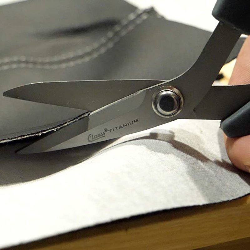 7-Inch Bent Titanium Shears for Gardening - Heavy Duty & Rust-Resistant