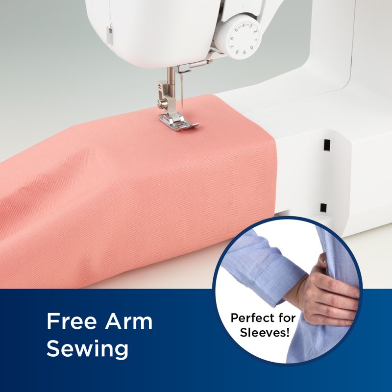 Mechanical Sewing Machine with 17 Stitches Portable White for Beginners