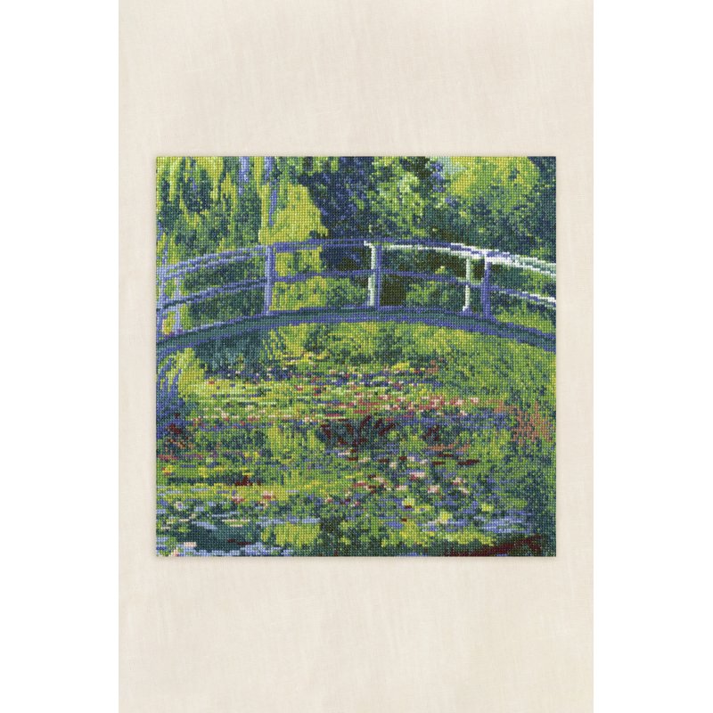 Cross Stitch Kit Water Lily Pond Monet - Advanced Embroidery Pattern