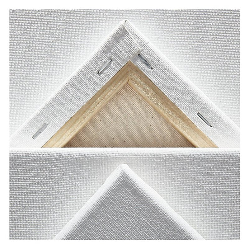Large White Canvas Set - Stretched 36 x 48 Inches, 2-Pack for Painting & Art