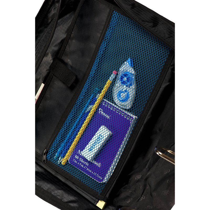 Large Capacity Zipper Binder with 4-Inch D-Rings and Organizer Pockets