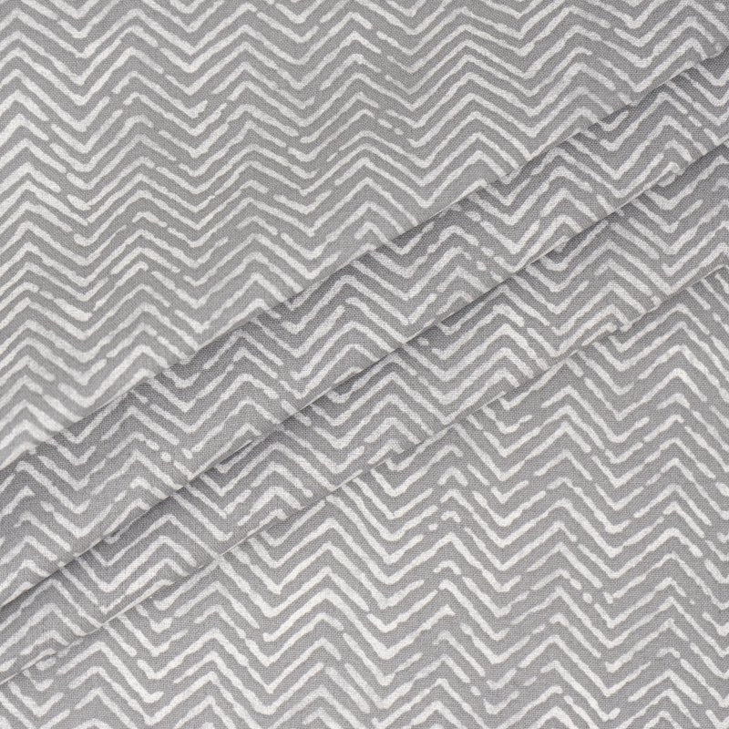 Cotton Quilting Fabric Herringbone Pattern - 1 Yard Cut, 44" Wide