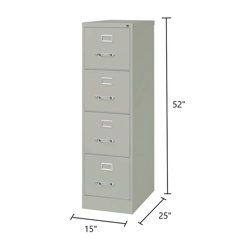 25-Inch Deep Metal 4-Drawer File Cabinet for Office & Business Use