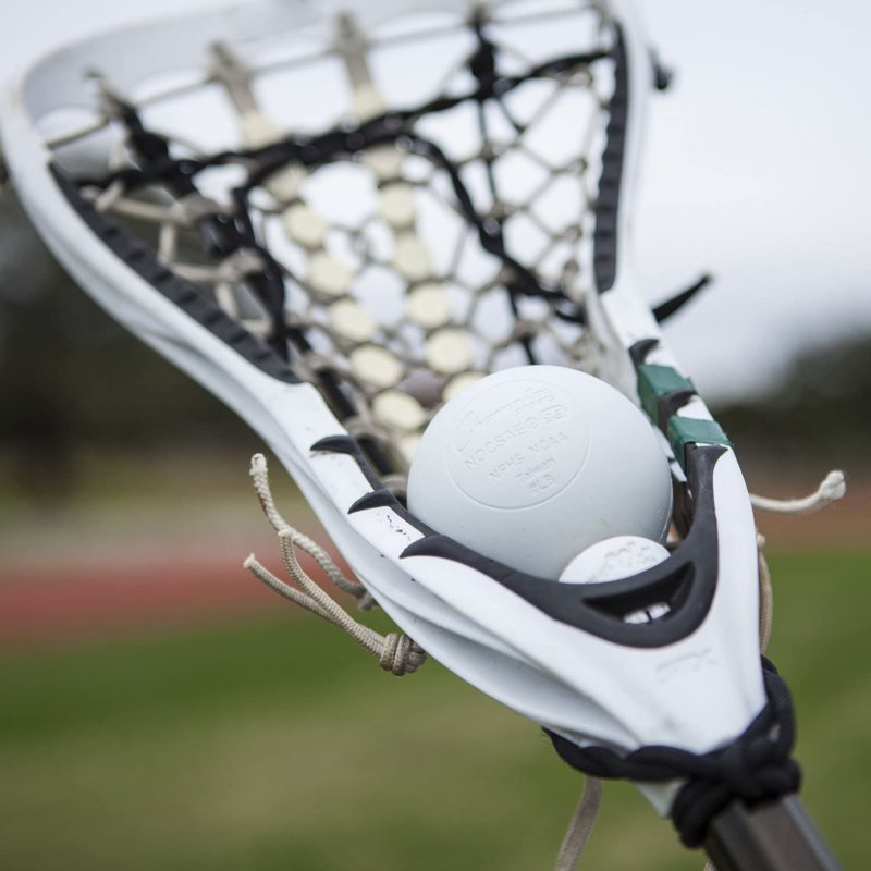 Official Size Rubber Lacrosse Balls - 12 Pack White, High Performance