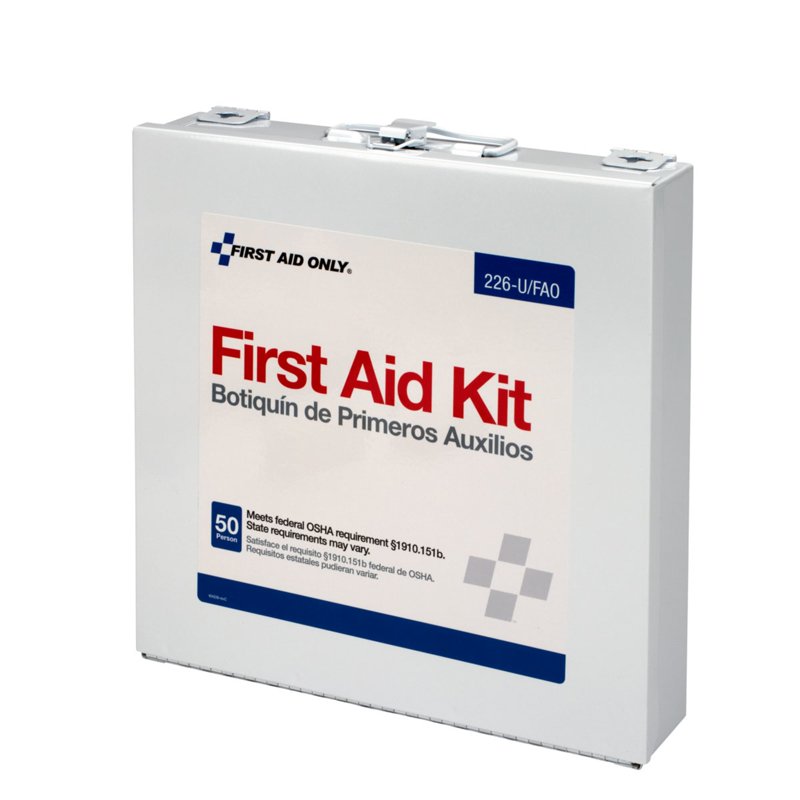 Worksite First Aid Kit with 196 Pieces for Up to 50 Employees