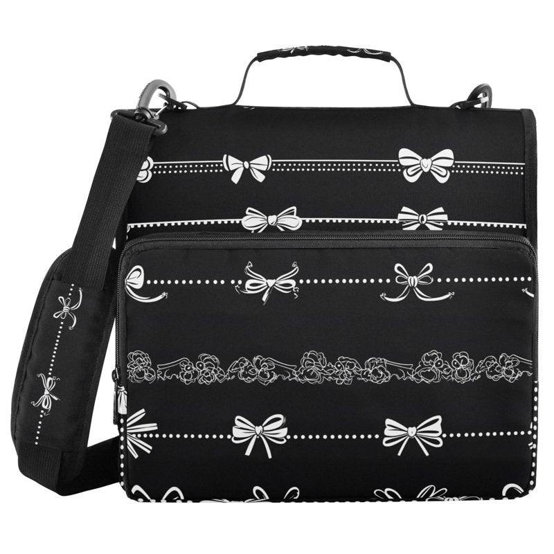 Zipper Binder Organizer Bag with Multiple Pockets and 3-Ring File Holder
