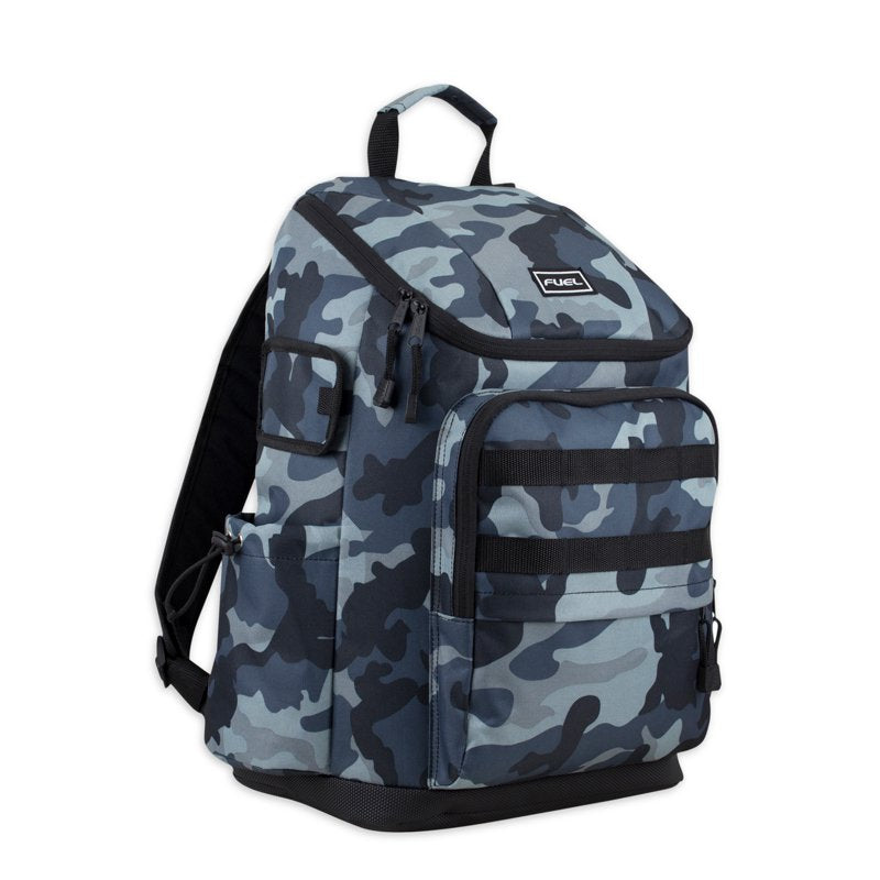 Unisex Outdoor Cargo Backpack with Top Loading Design and Multiple Compartments
