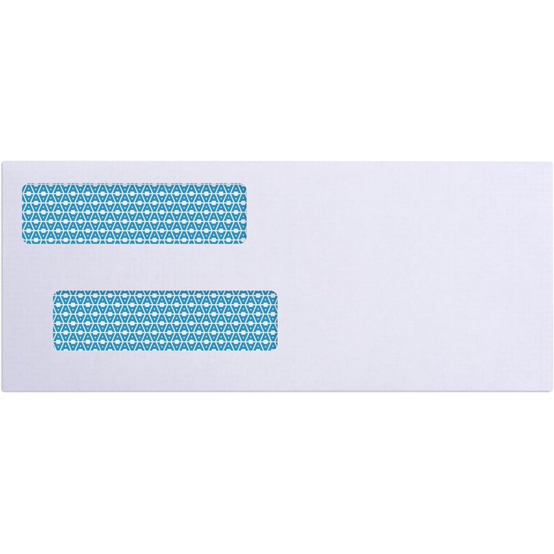 Security Envelopes for Checks Double Window Self-Seal 2500 Count