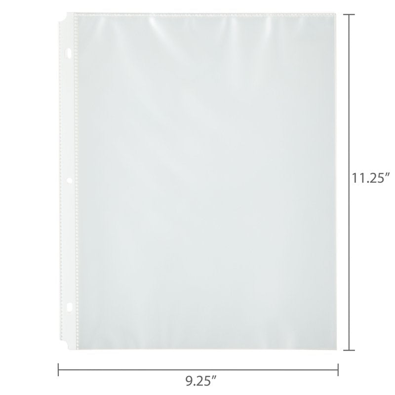 Heavyweight Sheet Protectors for Letter Size Documents - 50 or 100 Pack