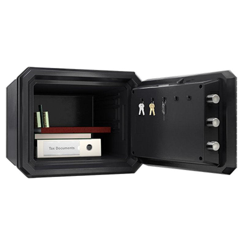 Fireproof Security Safe with Combination Lock 13.7x16.4x18.8 in Black
