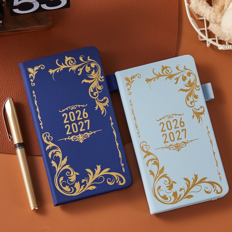 Pocket Planner 2026-2027 A6 Weekly & Monthly Agenda with Tabs & Inner Pocket