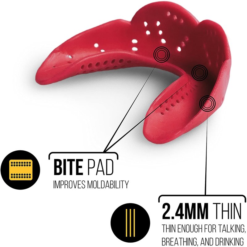 Sports Mouthguard Impact-Resistant Custom Moldable Thin Protective Gear