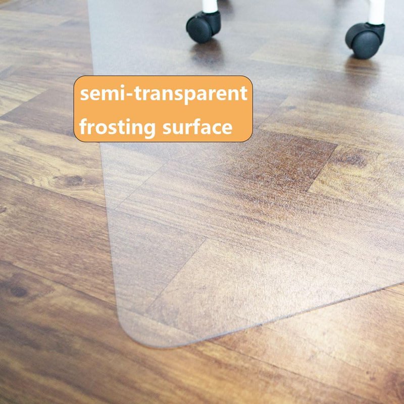48x36 Clear PVC Office Chair Mat for Hardwood & Tile Floors - Protect & Ease Movement