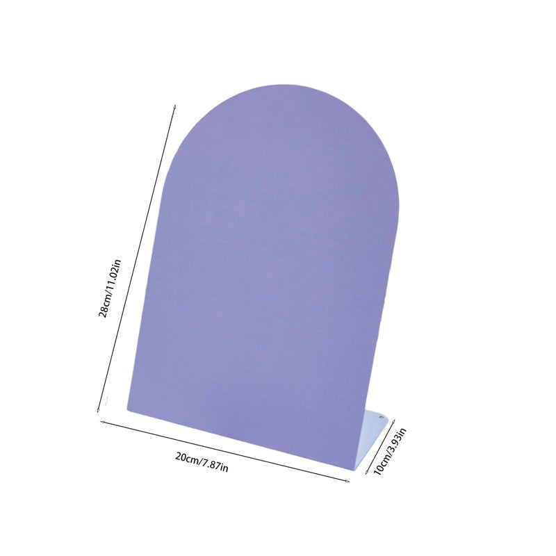 Metal Magnetic Message Board - Reusable Iron Memo Display, Purple