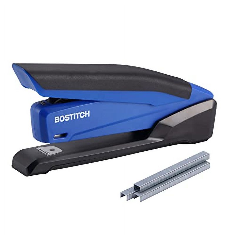 Bostitch InPower Spring-Powered Desktop Stapler, 20-Sheet Capacity - Blue (Variation: Blue, Single)