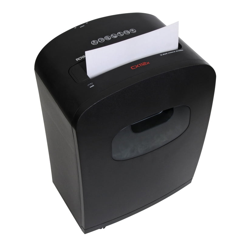 12-Sheet Crosscut Paper Shredder with CD/DVD Compatibility