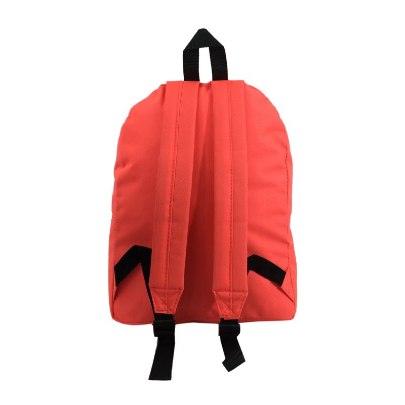 Unisex 16-Inch School Backpack with Double Zipper & Padded Straps - Multiple Colors