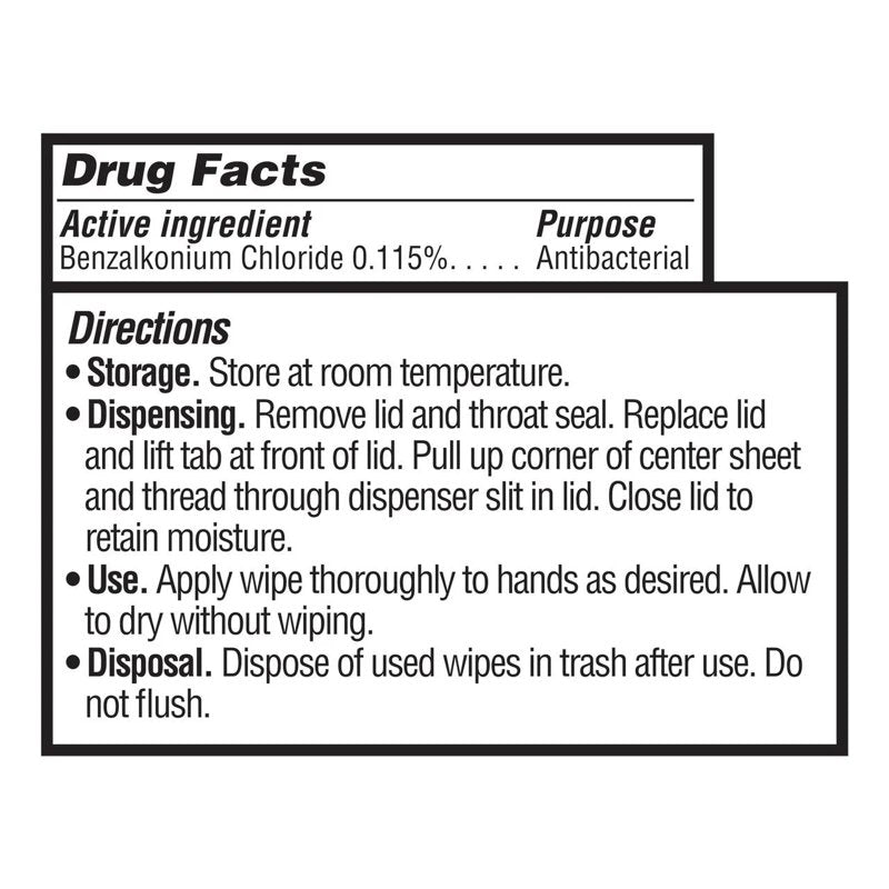 Antibacterial Hand Wipes with Citrus Scent - Hypoallergenic, 40 Wipes per Pack