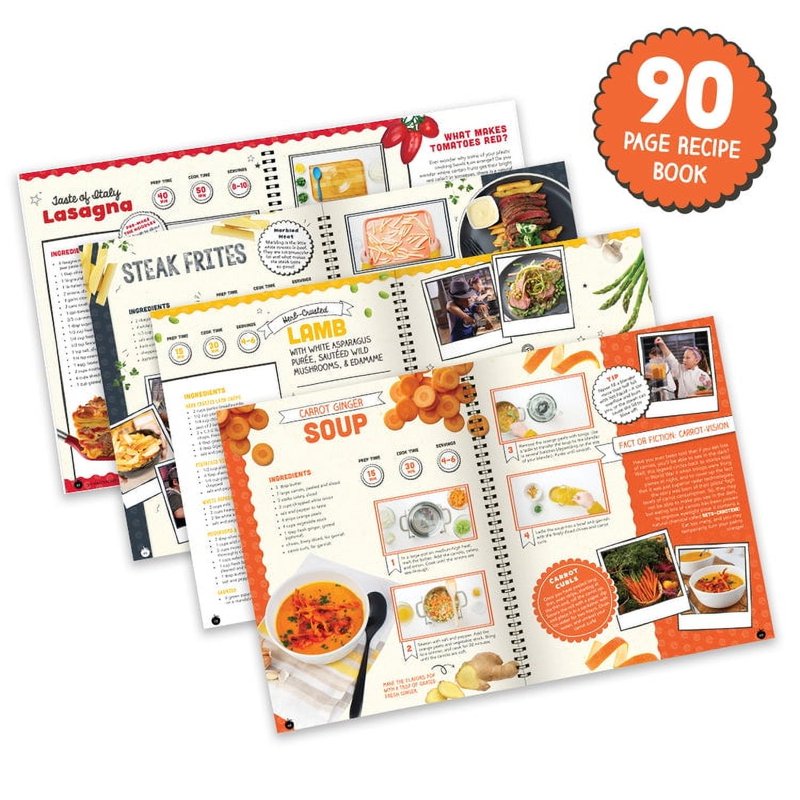 Kids VR Cooking Set with Recipes & Utensils - STEM Kitchen Toy for Ages 8-12