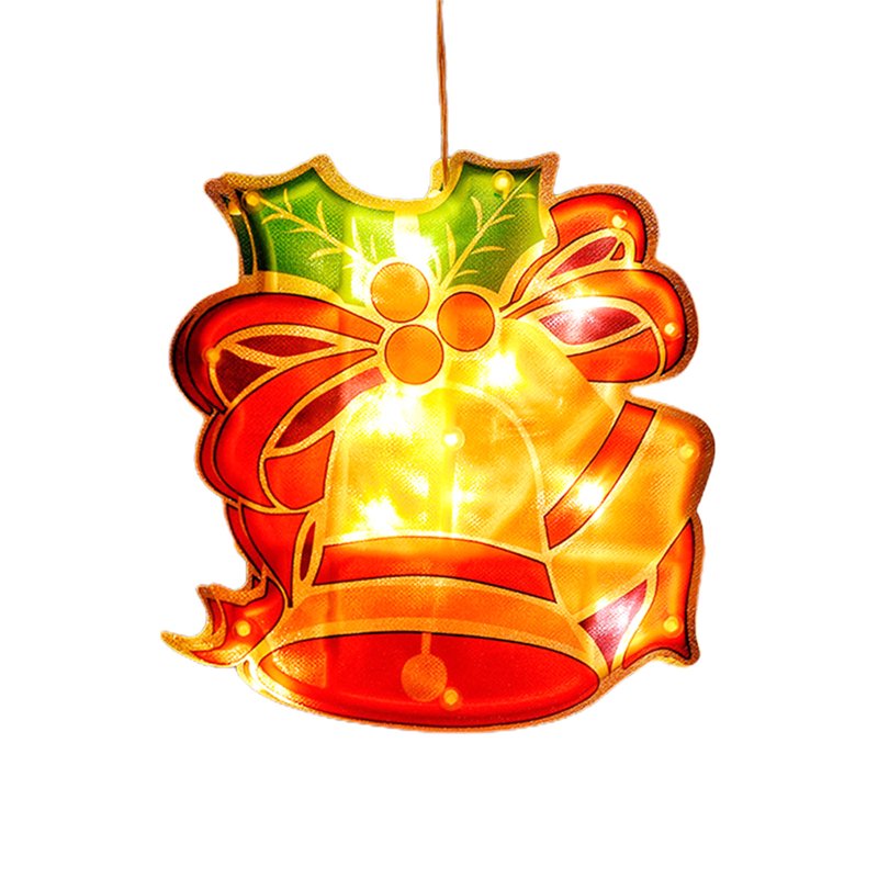 Christmas Window Hanging Lights with Suction Cups - Battery Operated Indoor Decor