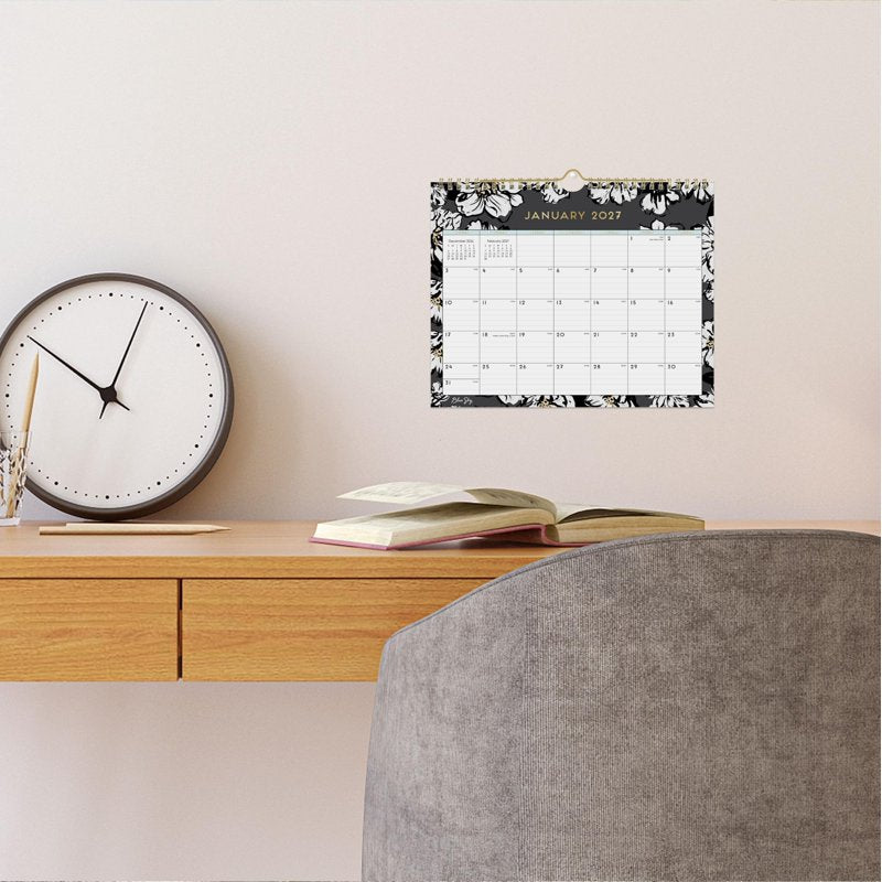 2027 Monthly Wall Calendar - Durable Twin Wire Binding, 11x8.75 Inches, Office & Home Use
