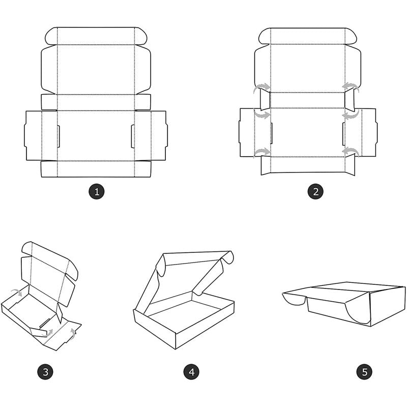 Calenzana 12x9x3 Shipping Boxes Set of 20 - Corrugated Mailer Boxes for Small Business Packaging