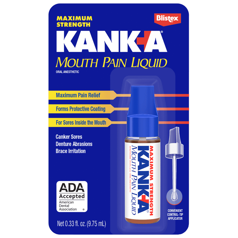 Oral Pain Relief Liquid with Benzocaine - Multipack Available