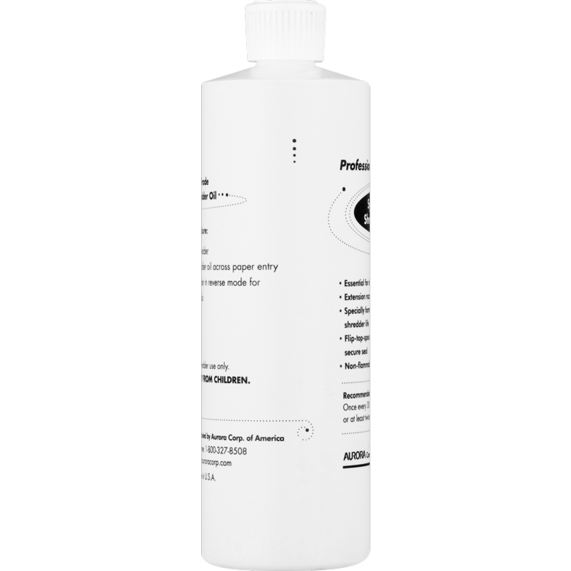 Synthetic Shredder Oil 16 oz - Professional Grade Lubricant for Paper Crushers