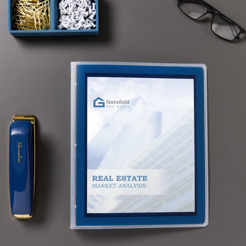Avery Flexi-View 3 Ring Binder 1/2 Inch Blue Presentation Organizer