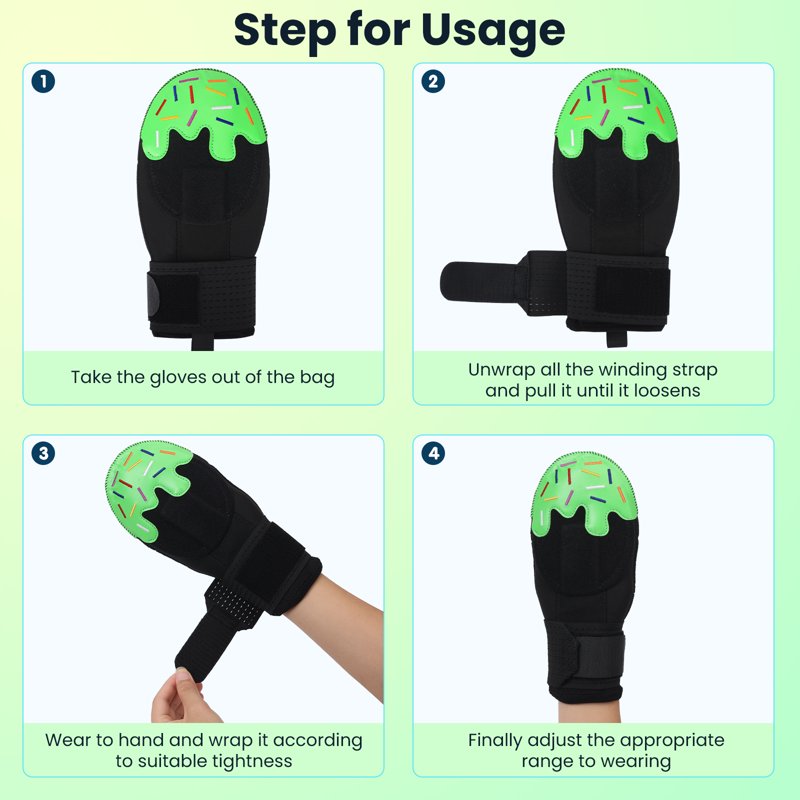 Youth Baseball & Softball Sliding Mitt Hand Guard - Green & Red Options