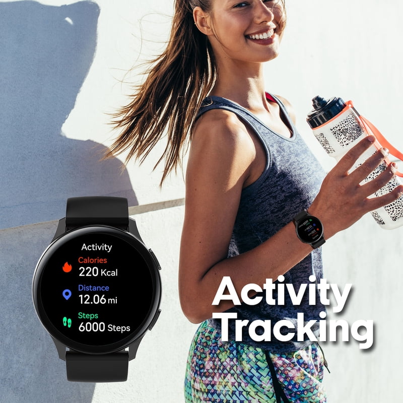 Smartwatch with AMOLED Display, Call & Fitness Tracking, Waterproof, 100 Workout Modes