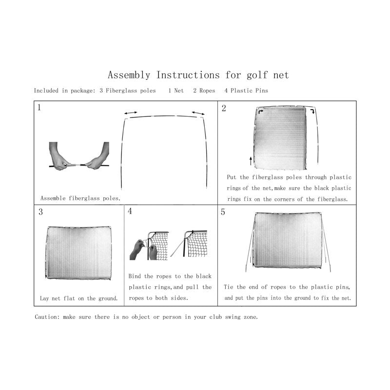 Golf Practice Net with Target Flag 9x7 Feet – Heavy-Duty Golf Swing Trainer