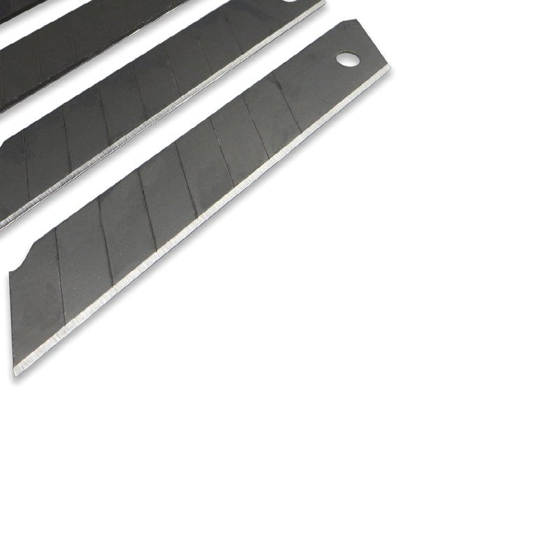 18mm Carbon Steel Snap Off Blades Pack of 10 - Heavy Duty Utility Blades