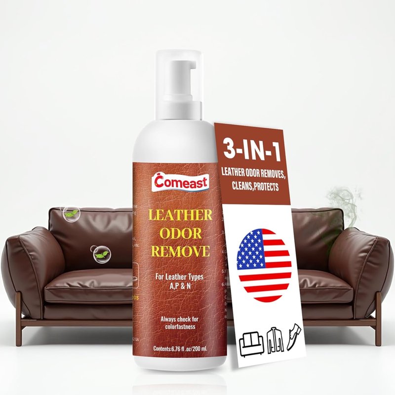 Leather Odor Remover Cream - Clean, Protect & Restore Leather Furniture & Car Interiors