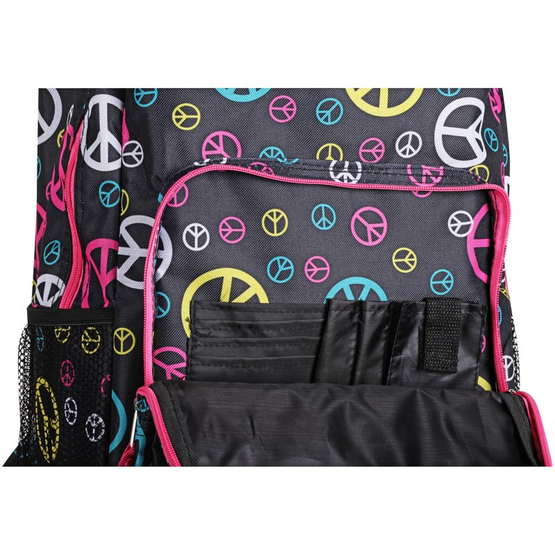 Unisex Rolling Backpack with Double Wheels and Large Storage - 17 Inch