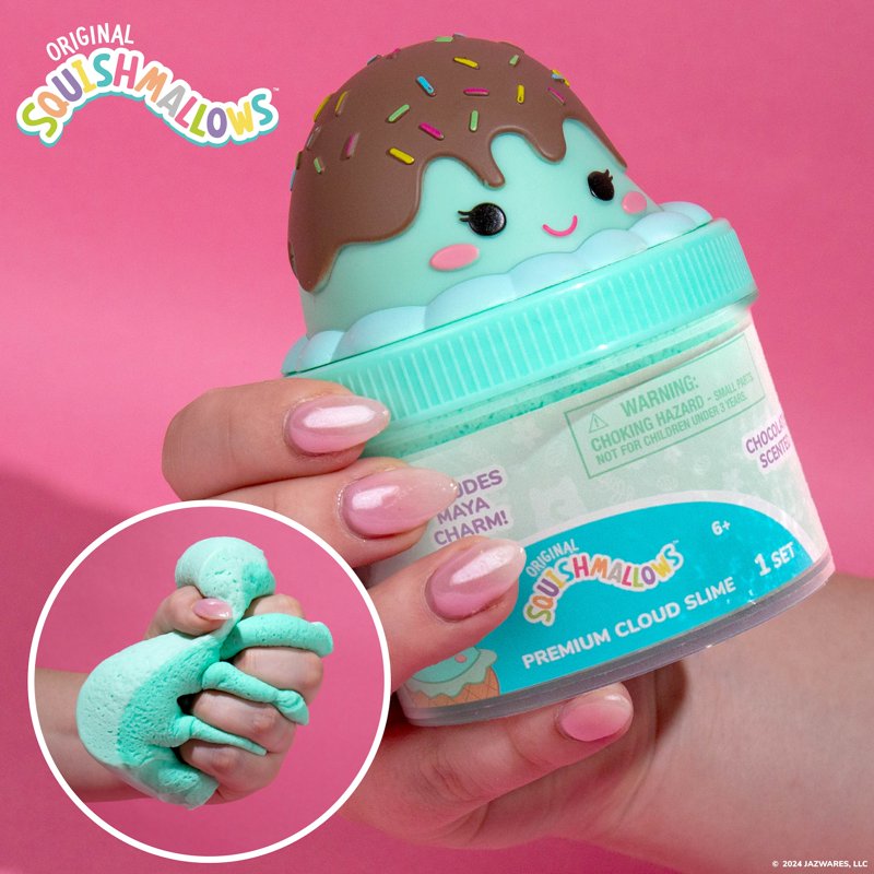 Squishmallows Maya Mint Ice Cream Plush Toy - Green Cloud Slime