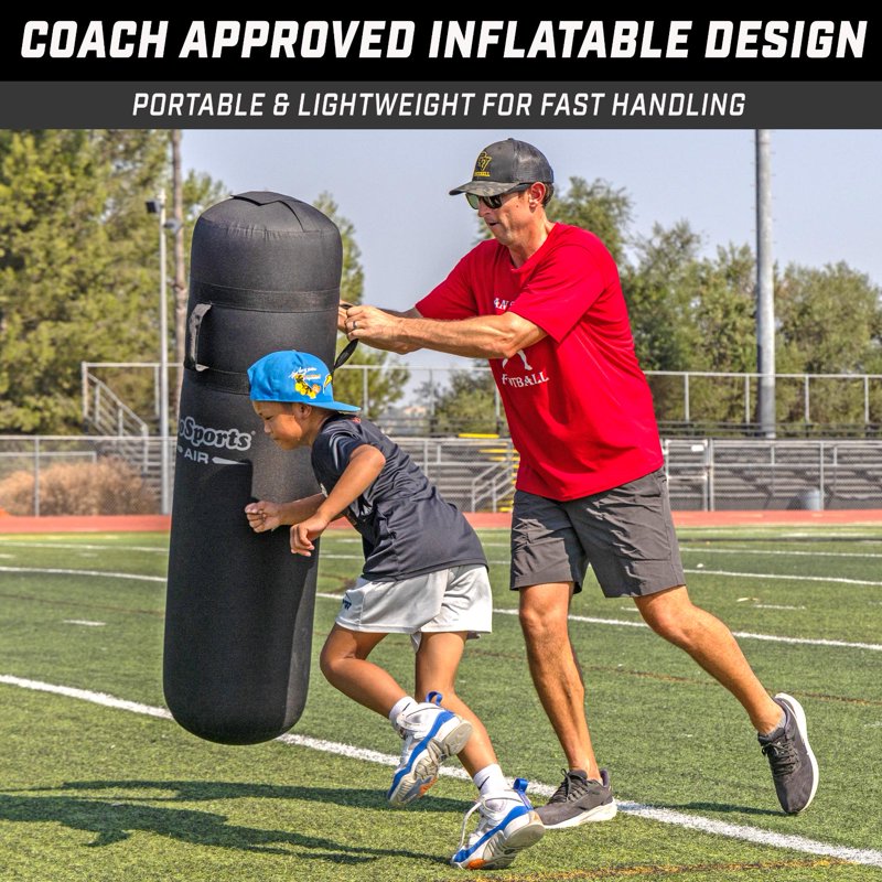 Inflatable Football Tackling Dummy - 4.25 ft Blocking & Contact Training Pad
