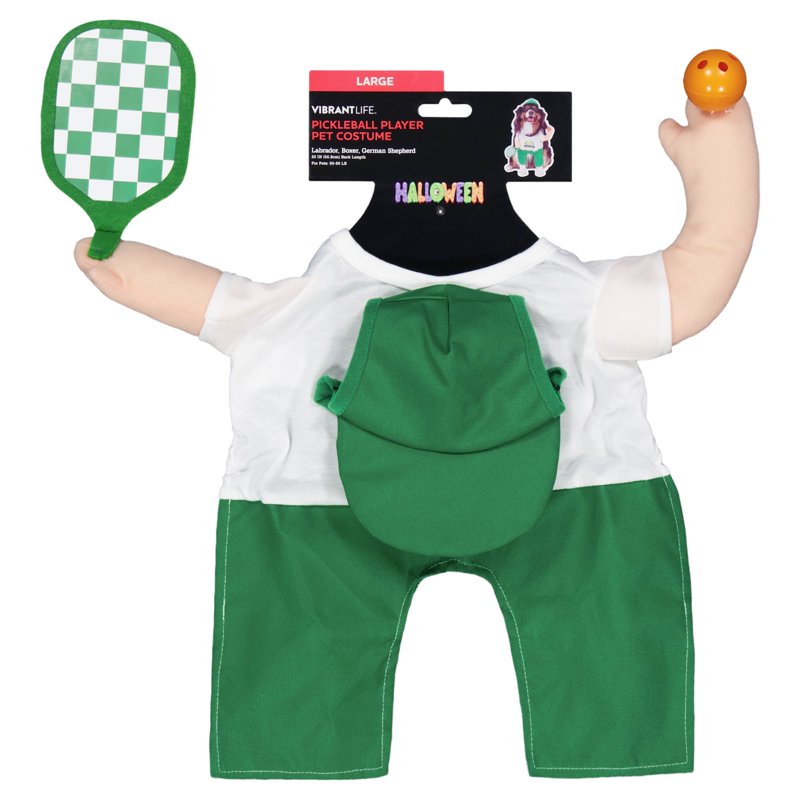 Vibrant Life Halloween Pickleball Player Costume for Dogs, Large (Variation: L)