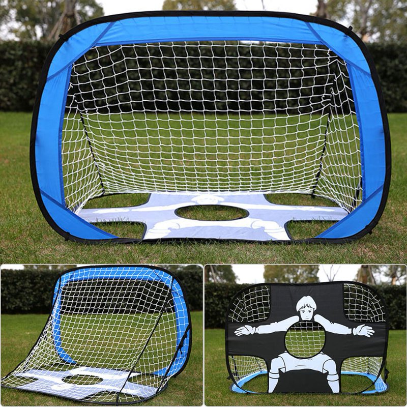 Kids Soccer Goal Post Net Foldable Portable Training Soccer Net for Backyard & Indoor Play