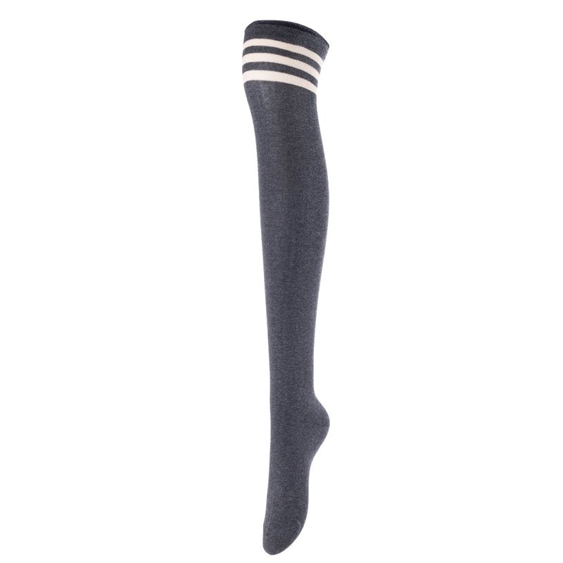 Over Knee High Cotton Boot Socks Pack of 5 - Casual Thigh High Stockings for Women & Teens