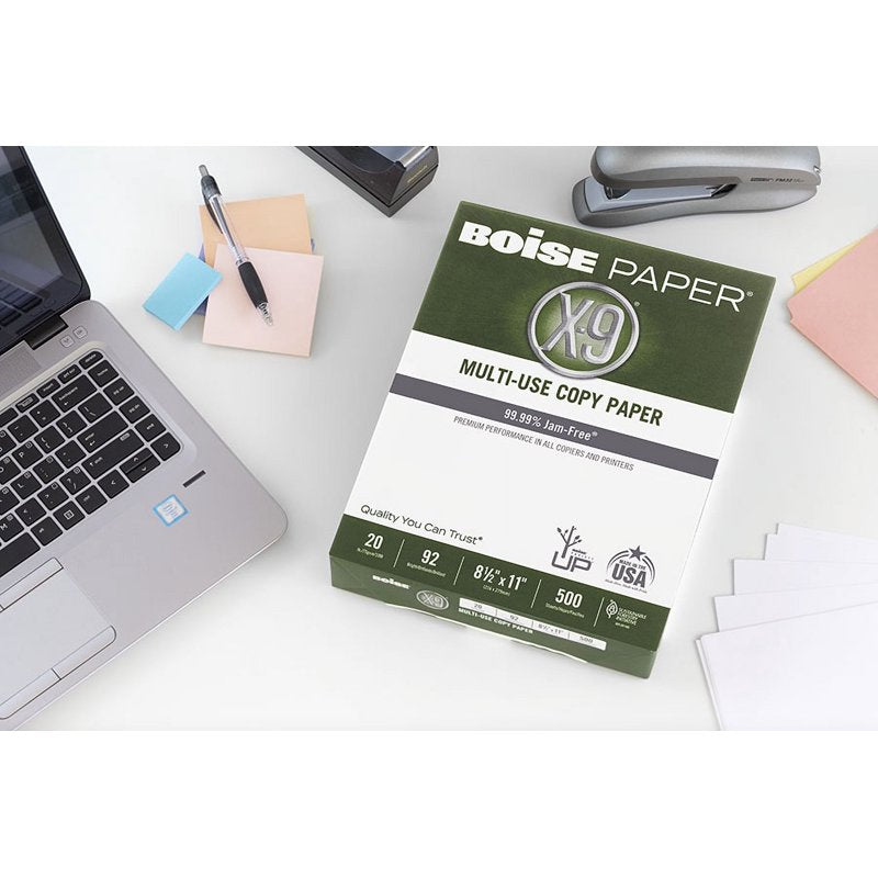 Boise X-9 Multi-Use Copy Paper - 8.5 x 11 Inches, 92 Bright, 20 lb, 10 Ream Carton