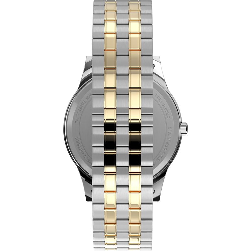 Men's Two Tone Dress Watch Band - Stretch Expansion Strap