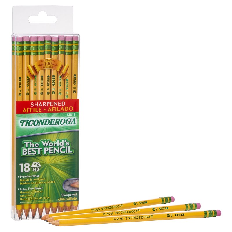 Premium #2 Soft Yellow Pencils, Pre-Sharpened, 36 Pack for School & Office