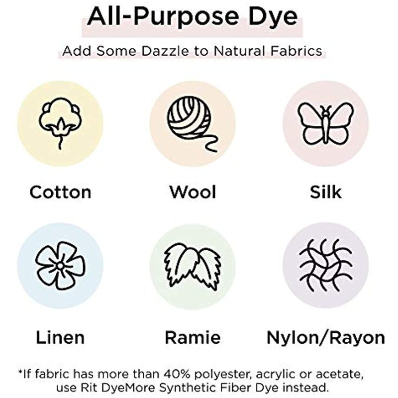 All-Purpose Powder Dye for Fabric & Crafting - Vibrant Colors, Non-Toxic